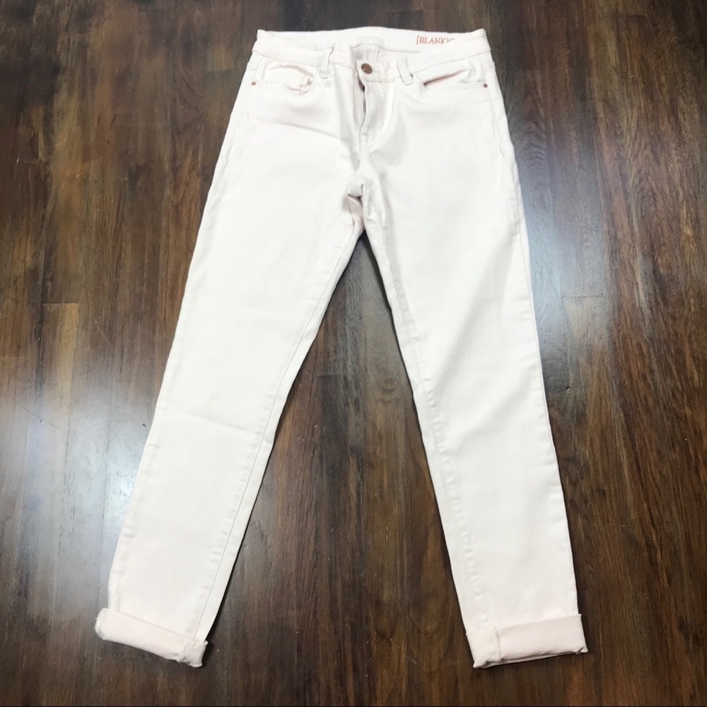 Blank NYC Blush Pink Skinny Distressed denim Jeans